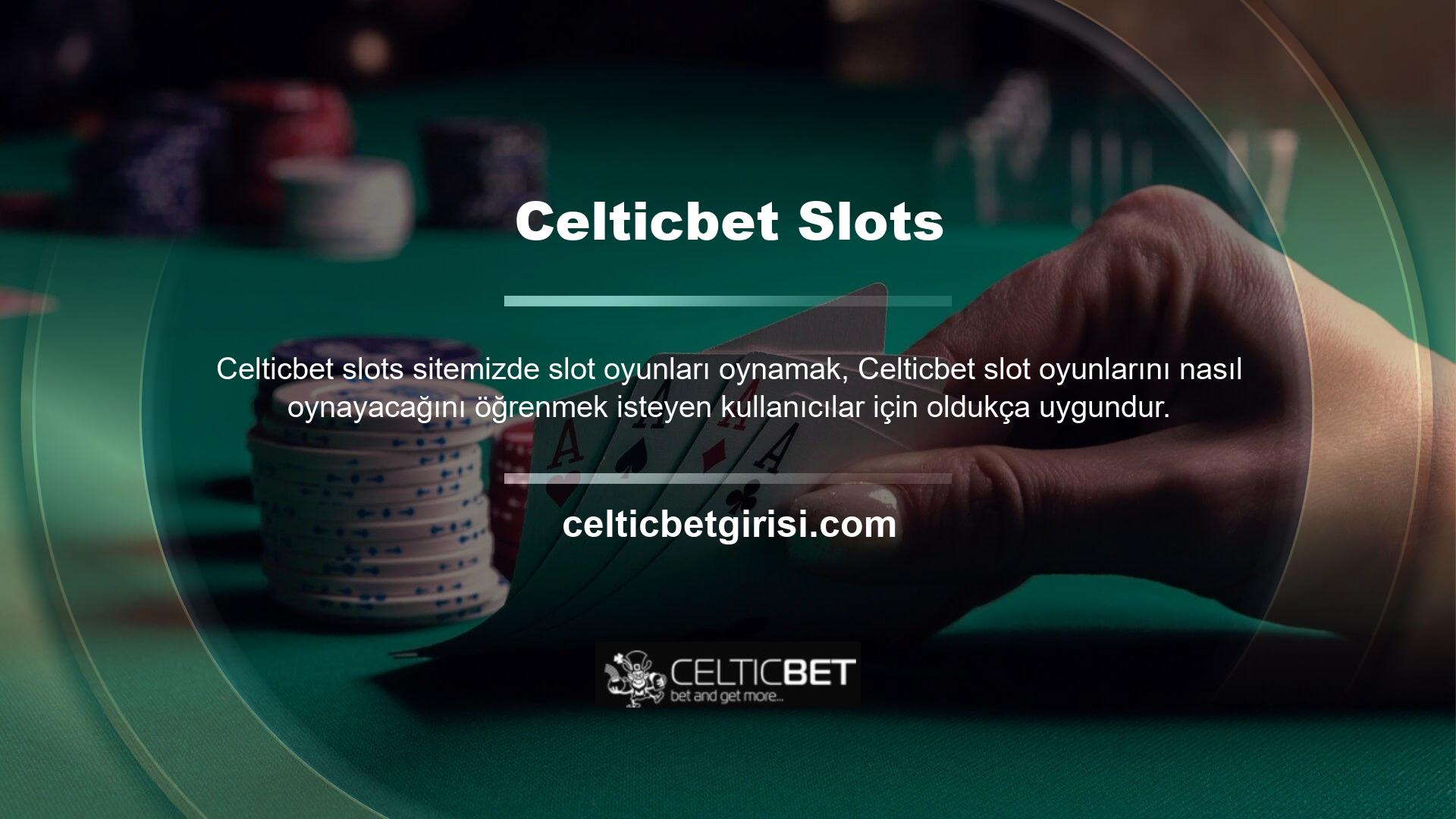 Yerleşik casinolardaki slot makinelerinde olduğu gibi, bu sitedeki slot makinelerinin oyun kuralları da benzer sembol kombinasyonlarına dayanmaktadır